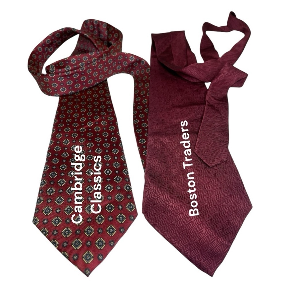 Cambridge Classics and Boston Traders Red Ties set of 2
